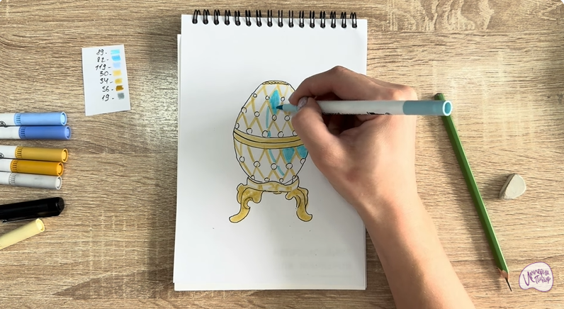 Рисуем Яйцо Фаберже