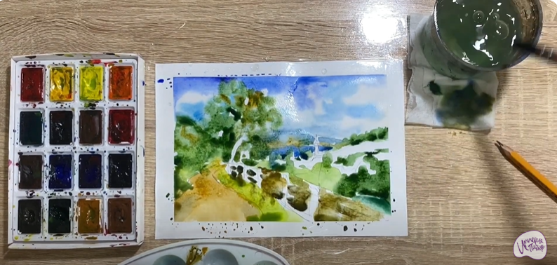 Рисуем Плёс