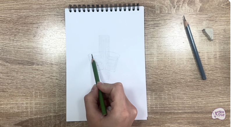 Рисуем Держатель для ручки