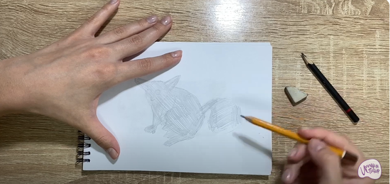 Рисуем Галаго