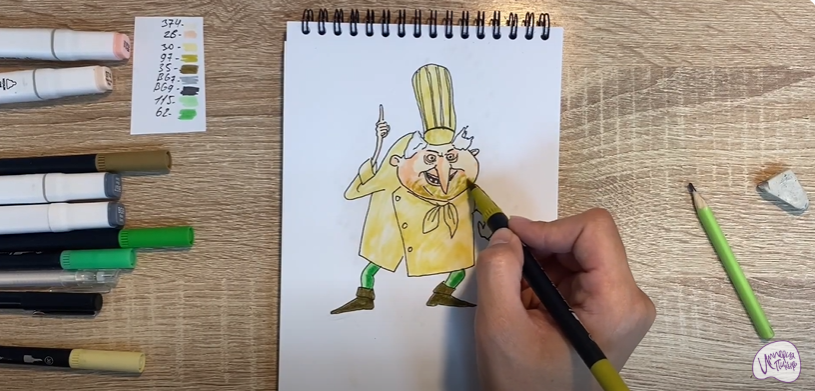 Рисуем Квазимодо из "Монстры на каникулах"