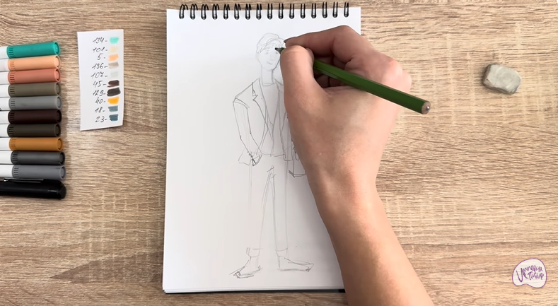 Рисуем Тадаши Хамада из «Города героев»