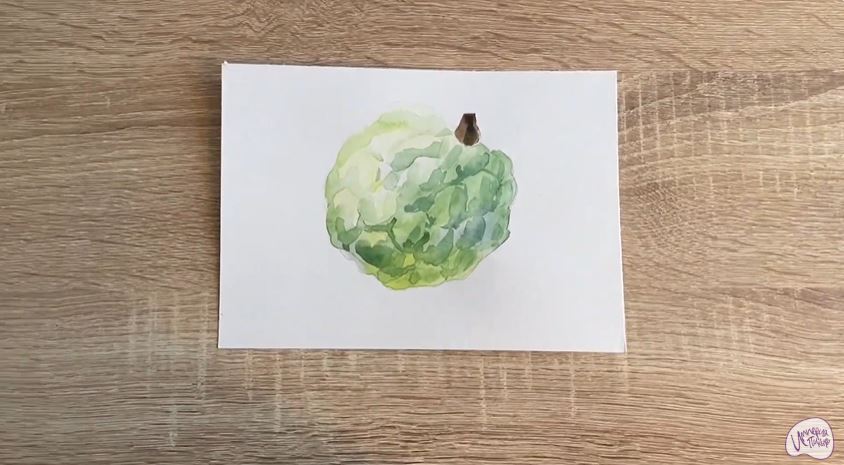 Рисуем Аннона сетчатая