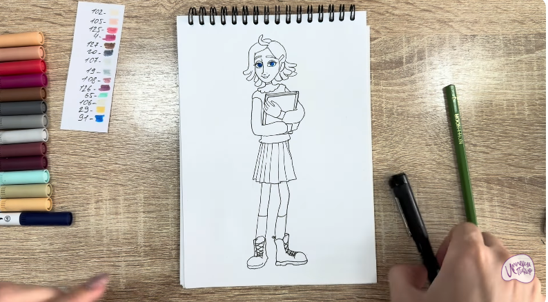 Рисуем Рина Винилион из" Доктор Динозавров"