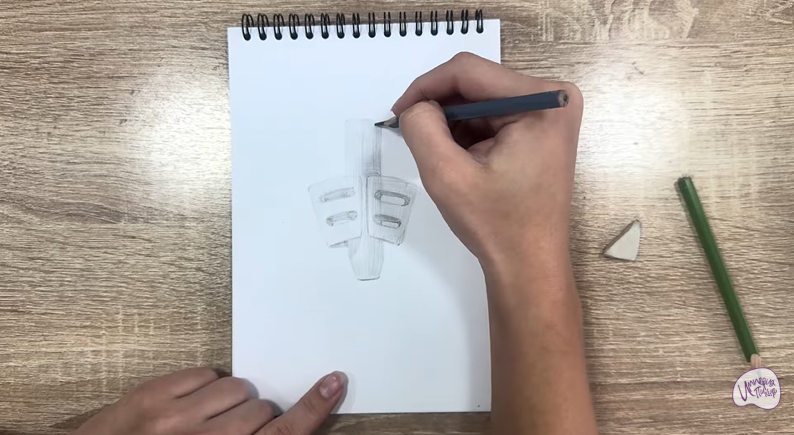 Рисуем Держатель для ручки