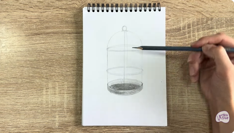 Рисуем Клетка для птиц