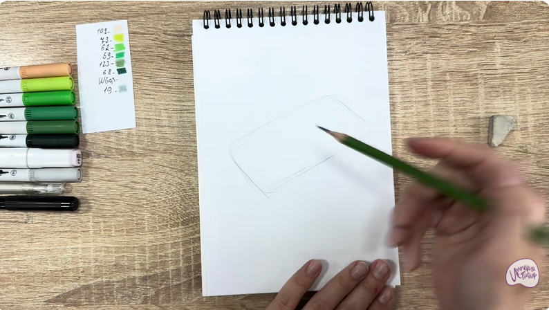 Рисуем Салат "чука"