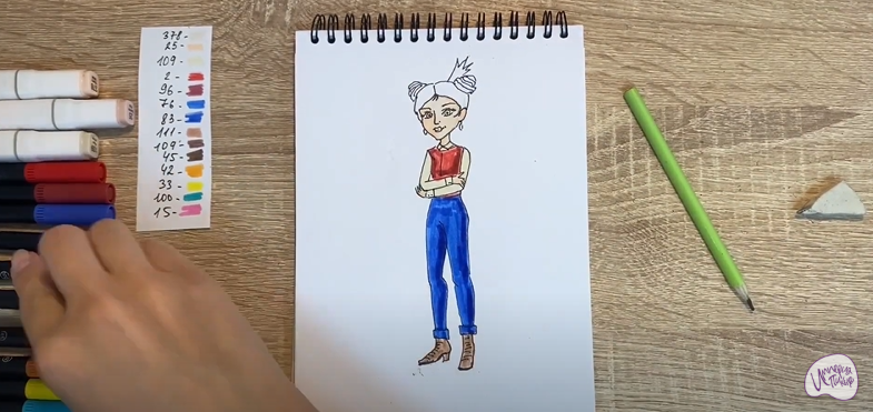 Рисуем Даша из "Царевны"