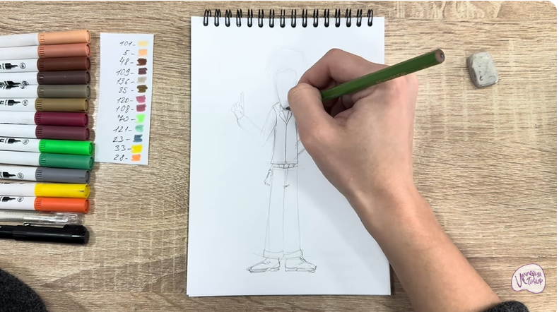 Рисуем Док Динозавров из «Доктор Динозавров»