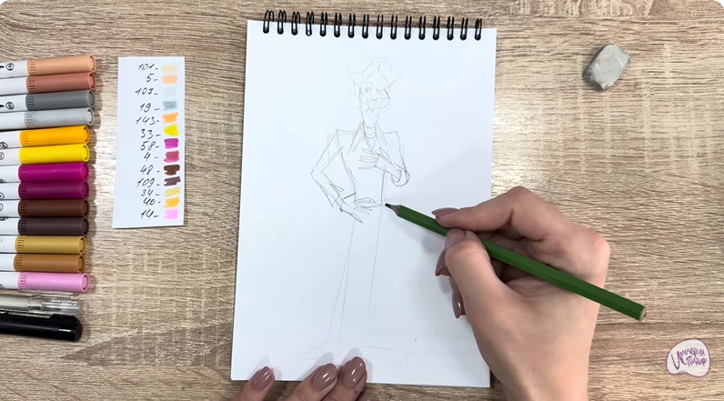 Рисуем Супербро из «Доктор Динозавров»