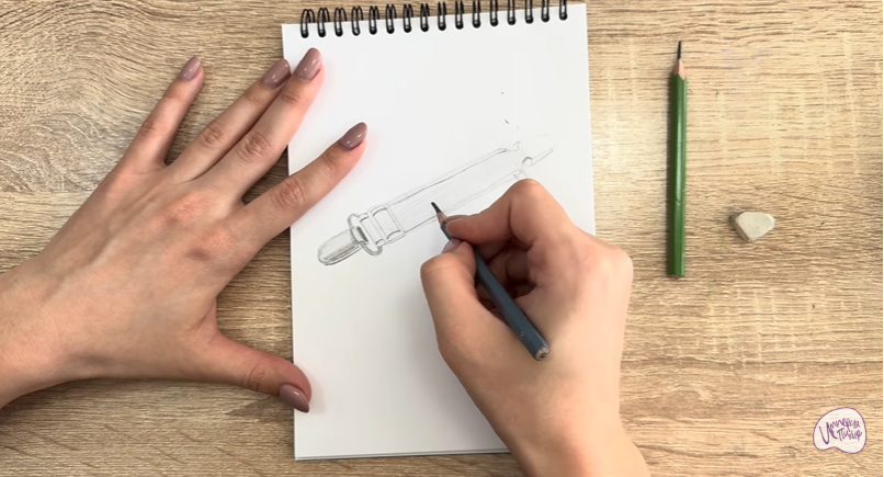 Рисуем Держатель для простыни