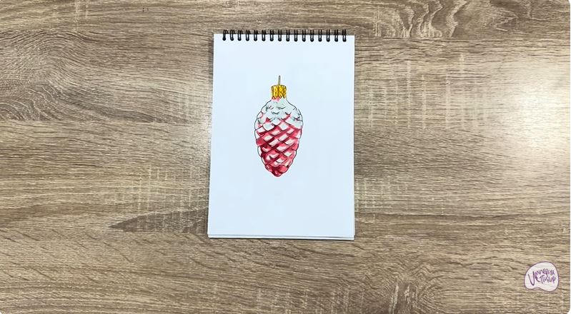 Рисуем Ёлочная игрушка Рисуем Ёлочная игрушка