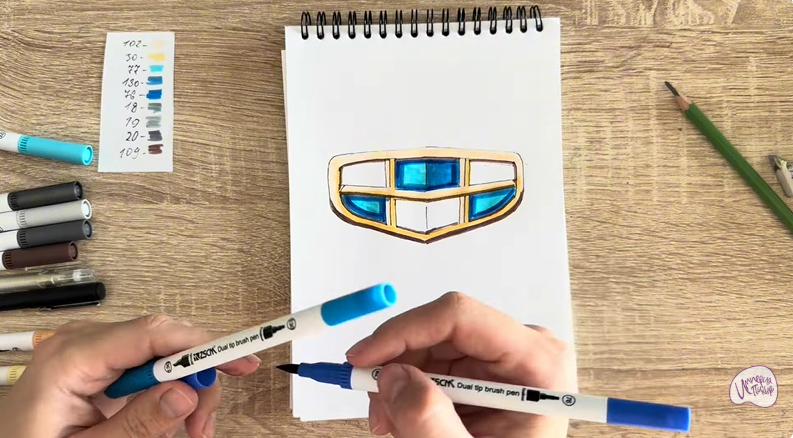 Рисуем Лого GEELY