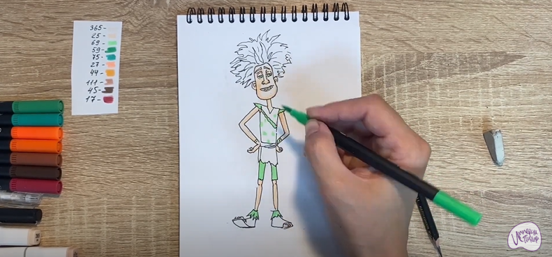 Рисуем Маракуда из мультфильма "Маракуда"