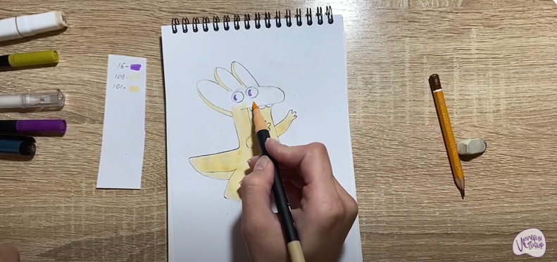 Рисуем Булкозавр из "Ум и Хрум"