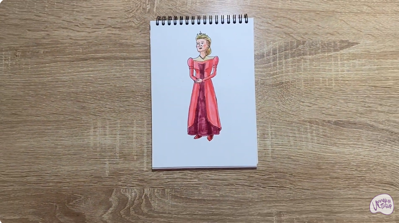 Рисуем Королева Лилиан из "Шрека"