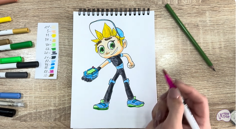 Рисуем Тимми из "Живой гараж"