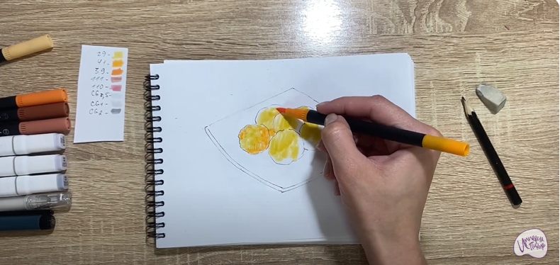 Рисуем Сырные шарики
