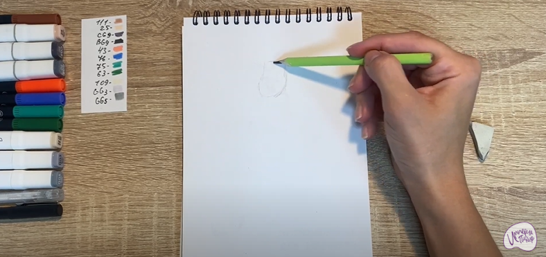 Рисуем Утёс из мультфильма "Маракуда"