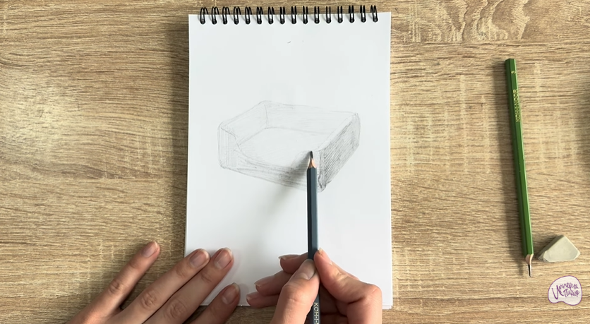 Рисуем Лежанка для кошки