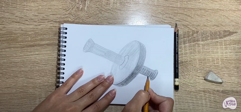 Рисуем Ролик гимнастический