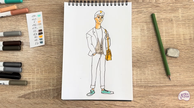 Рисуем Тадаши Хамада из «Города героев»