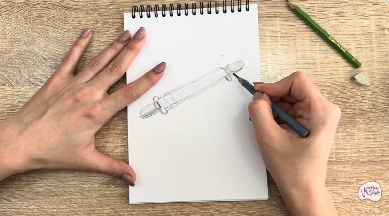 Рисуем Держатель для простыни