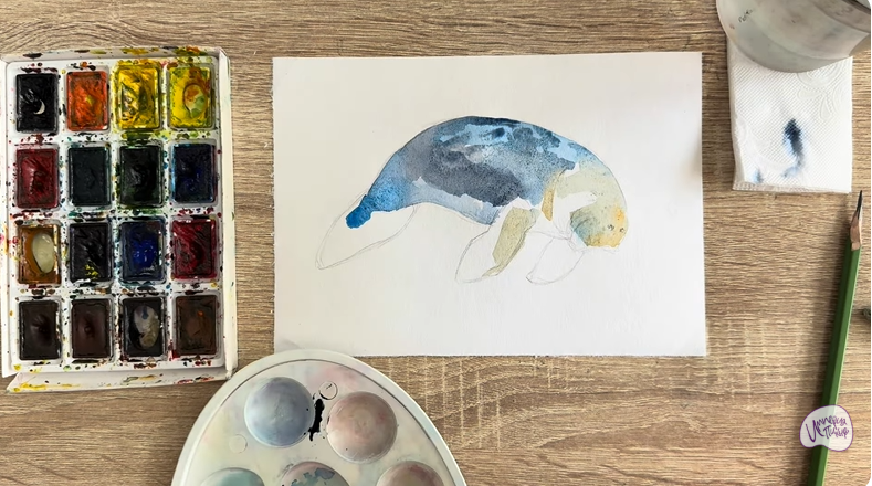 Рисуем Дюгонь