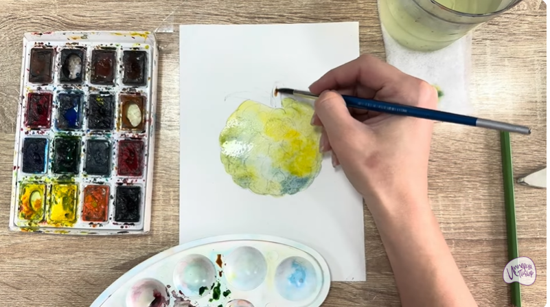 Рисуем Сахарное яблоко