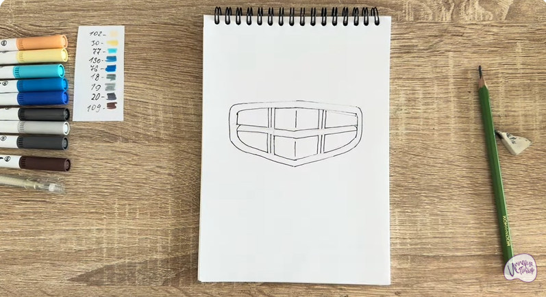 Рисуем Лого GEELY