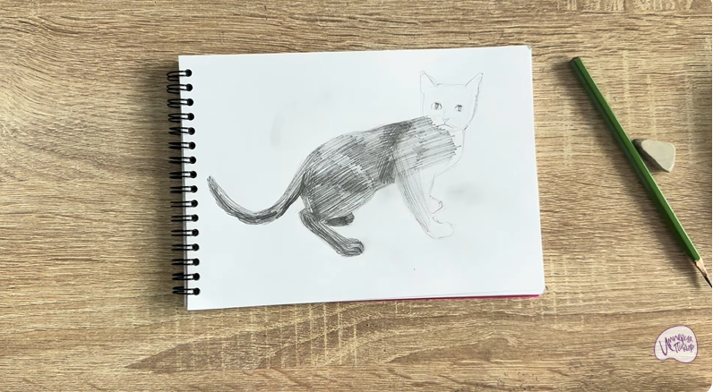 Рисуем Бомбейская кошка