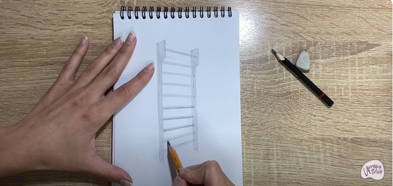 Рисуем Гимнастическая стенка