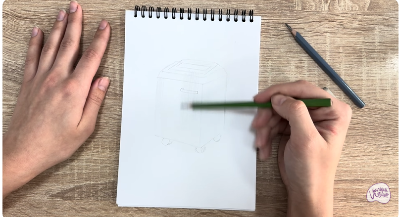 Рисуем Уничтожитель бумаги