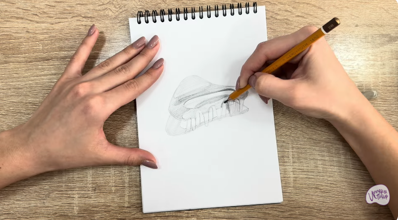 Рисуем Заколка-краб