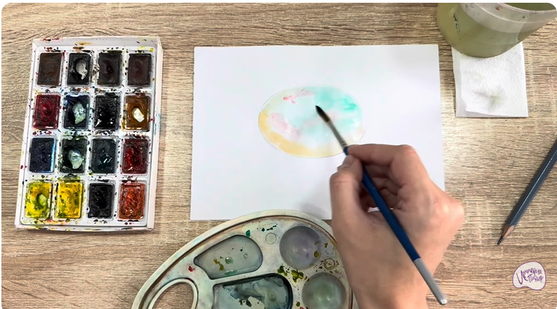 Рисуем Камень опал