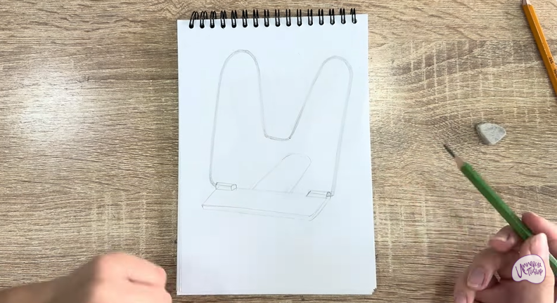 Рисуем Подставка для книг