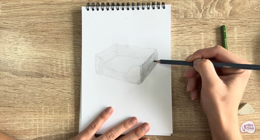 Рисуем Лежанка для кошки