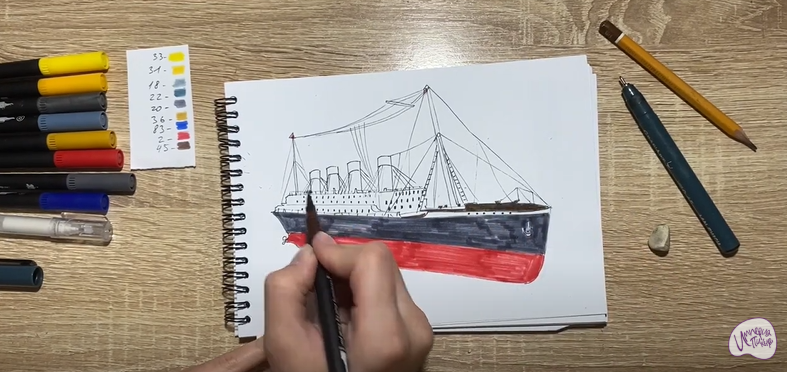 Рисуем Титаник