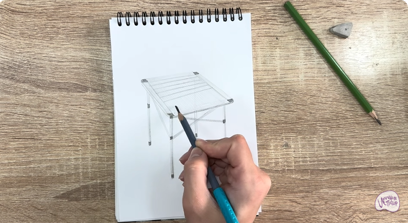 Рисуем Походный стол