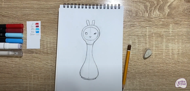 Рисуем Игрушка "Умный зайка"