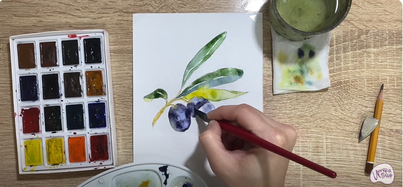 Рисуем Маслины