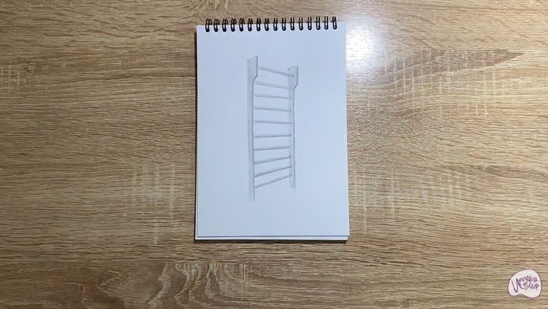 Рисуем Гимнастическая стенка