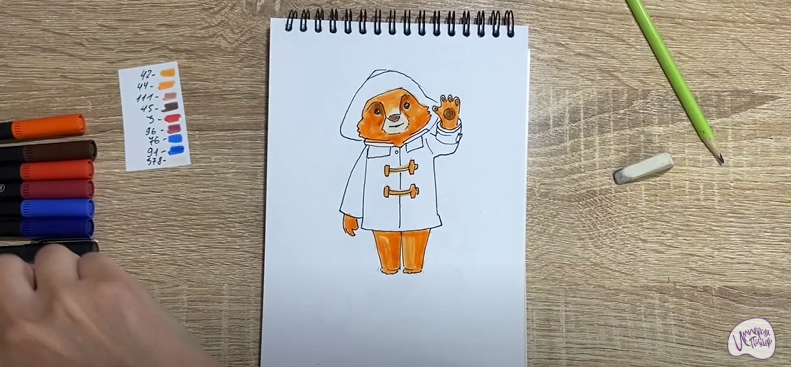 Рисуем Паддингтон