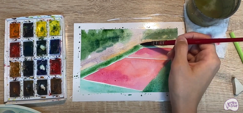 Рисуем Теннисный корт