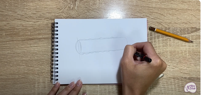 Рисуем Ролик массажный