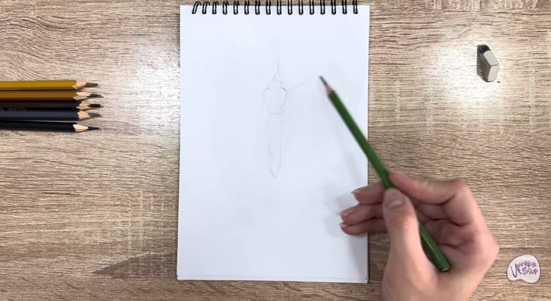 Рисуем Огнёвка зерновая