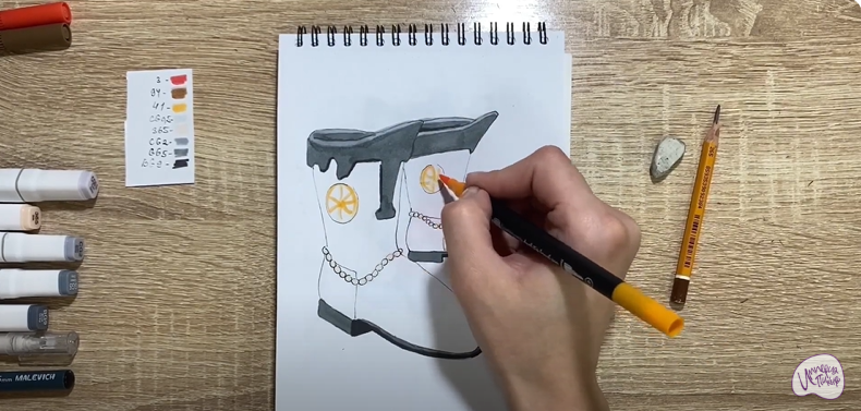 Рисуем Сапоги-скороходы