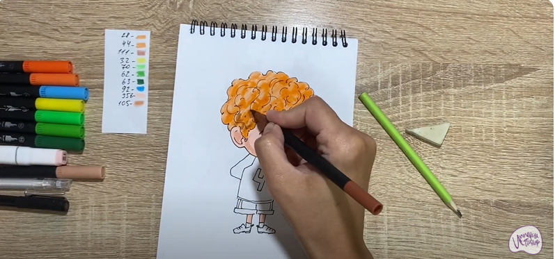 Рисуем Деннис из "Монстры на каникулах"