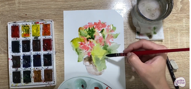 Рисуем Каланхоэ