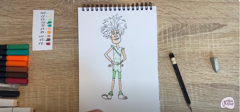 Рисуем Маракуда из мультфильма "Маракуда"